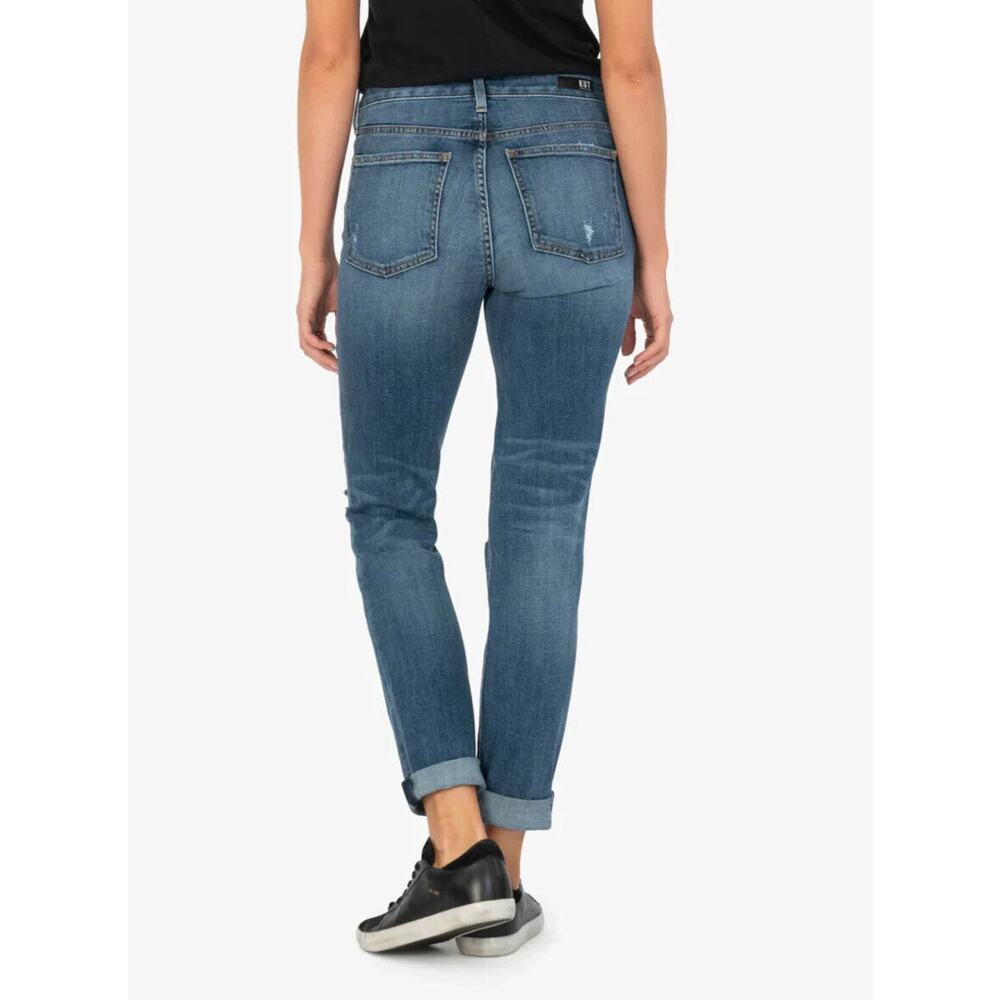 KUT from the Kloth Jean Womens 4 Blue Denim Juliet Slouchy Boyfriend Button Fly - Picture 15 of 16
